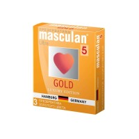 Презервативы Masculan 5 Ultra , золотого цвета, 3шт 